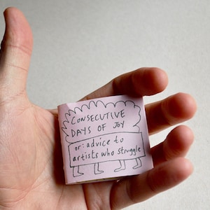 Consecutive Days of Joy: A Mini Manifesto for Artists, Zine, Handmade