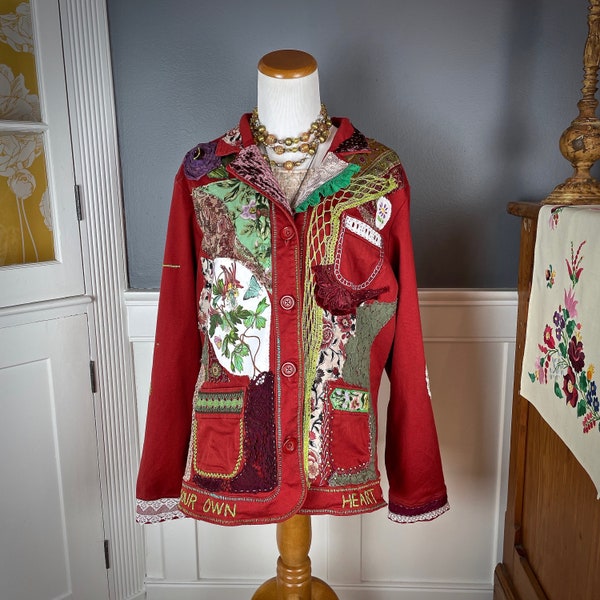 Wearable Art Jacket Etsy