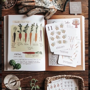 Gardening Morning Basket, Printable, Montessori, Homeschool Resources, Activities