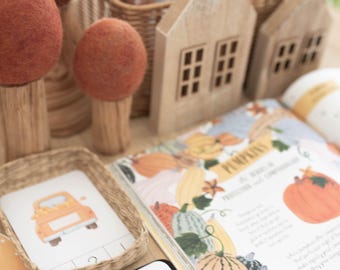 Pumpkin Patch Morning Basket, Printable, Montessori, Homeschool Resources, Fall Activities