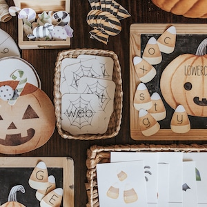 Halloween Printable Morning Basket Activities Homeschool Activities Preschool Toddler Learning Printables Halloween Learning Fall Activities