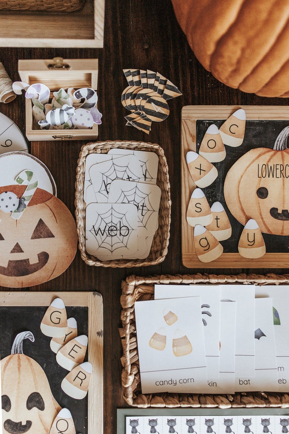 Halloween Printable Morning Basket Activities Homeschool Activities Preschool Toddler Learning Printables Halloween Learning Fall Activities