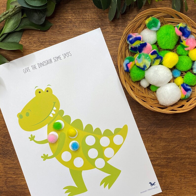 Fine Motor Activities Preschool Curriculum Dinosaur Pom Pom Mats Dinosaur Printables Pom Pom Play Printable Home school