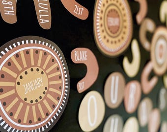 Indigenous Birthday Display | Birthday Chart | Multicultural| Preschool | School Notice Board | Birthday | Indigenous