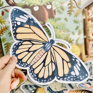 Großer Schmetterling Ausschnitte, Schmetterling-Wand-Dekor, bedruckbar, Natur Printables, Homeschool, Natur, Schmetterling-Abziehbilder