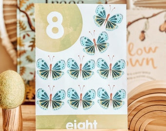 RAINBOW WATERCOLOUR Number Posters | Preschool | School Notice Board | Numbers | Number Posters | Counting