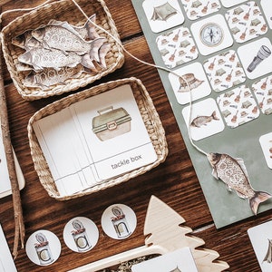 Activités de camping à imprimer avec le panier du matin Activités pour l'école à la maison - Activités d'apprentissage à imprimer pour les tout-petits d'âge préscolaire