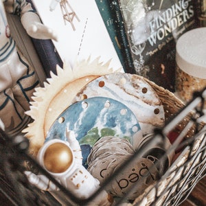 Astronomy Morning Basket, Homeschool Resources, Morning Baskets, Astronomy Activities, Space Printable,  Printable Activities