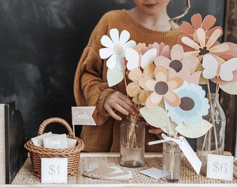 Flower Market Pretend Play Set | Printable Shop (Digital Download)