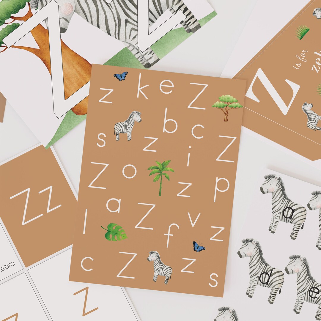 Alphabet Learning Pack | Z is for Zebra | Alphabet Learning | Preschool ...