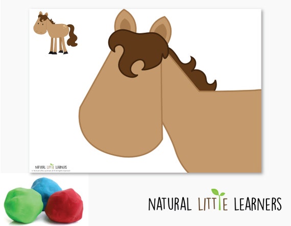 On The Farm Playdough Mats Playdough Activities For Kids Etsy