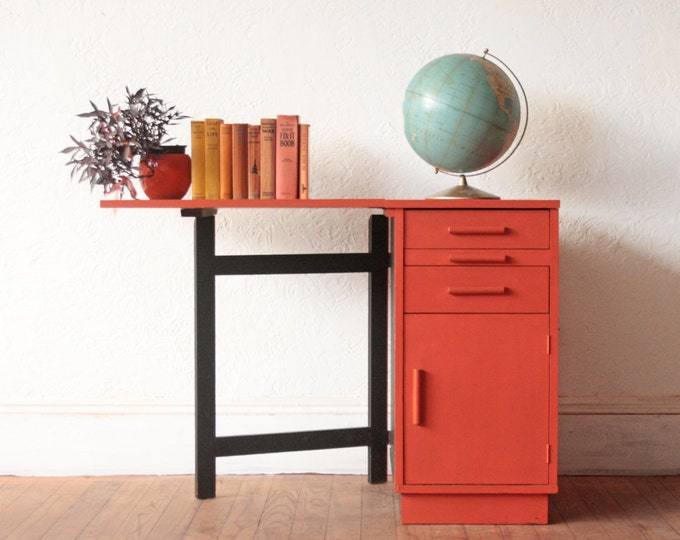 Collapsible Mid Century Desk Etsy