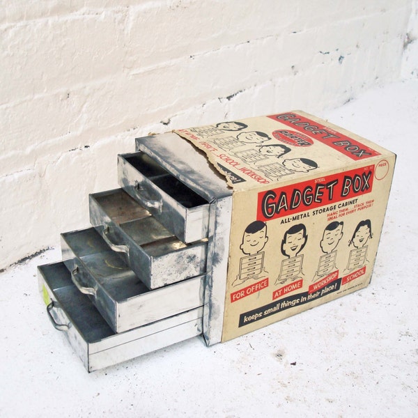 Small Chrome Metal Drawer File