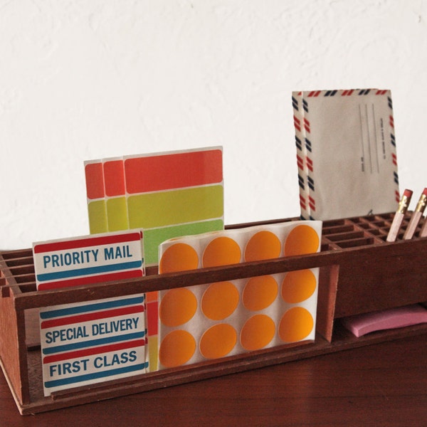 Teak Schreibtisch-Organisator