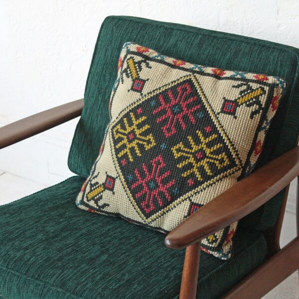 Scandinavian Pillow Hand Woven Wool