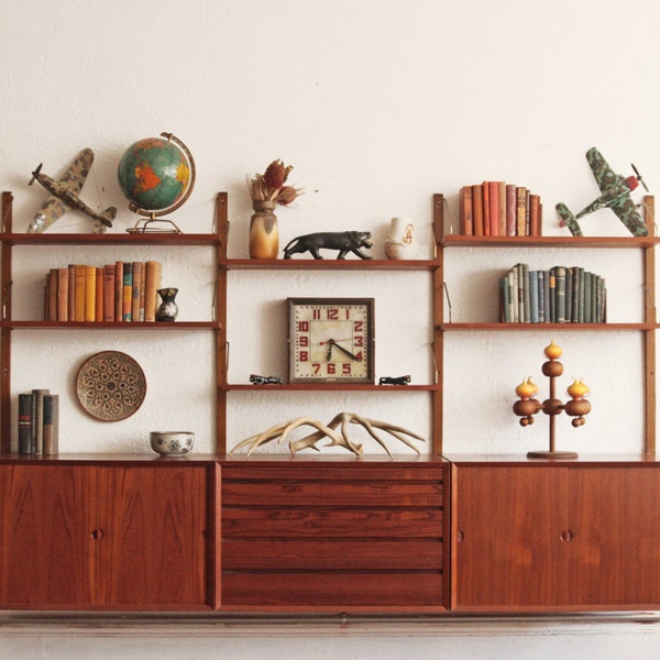 Danish Mid Century Cado System Modular Wall Unit