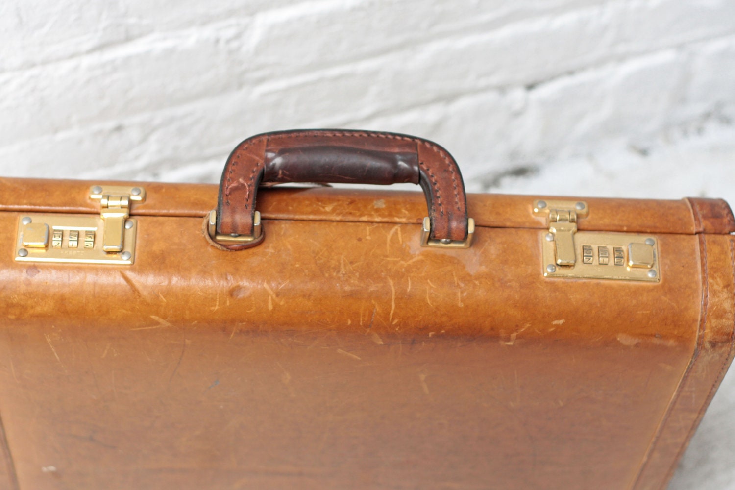 Renwick Leather Briefcase Etsy