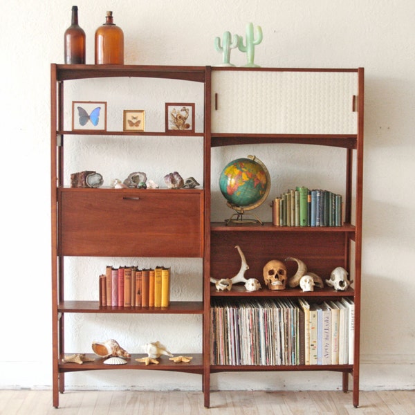 Mid Century Modern Wall Unit Bookshelf