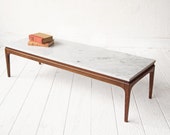 Marble Coffee Table Lane Mid Century Bench