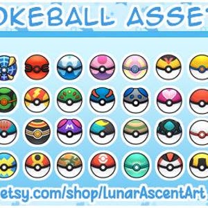 Pokeball Asset - Throwable, Badges, Icons, Twitch, Youtube