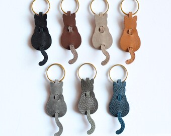 【BLACKPURPLE】24FW★ Signature Cat Heart Keyring-Brown BLACKPURPLE】24FW☆ Signature Cat Heart Keyring-Brown