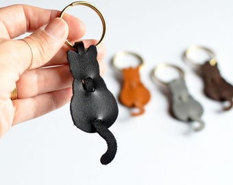 【COMFORT】BLACK CAT PIYONG (Leather) / KEY RING COMFORT FW24 PIYONG KEY RING LEATHER (EXCLUSIVE) / BLK - NUBIAN