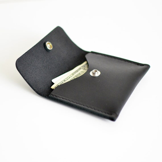 Thin Crossbody Strap - Black Leather