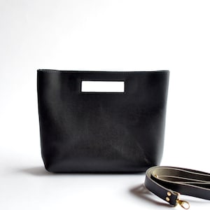 PENELOPE Handbag - Black Leather - Leather Purse - Leather Bags for Women - Crossbody Purse - Crossbody bag Women - Leather Crossbody Bag