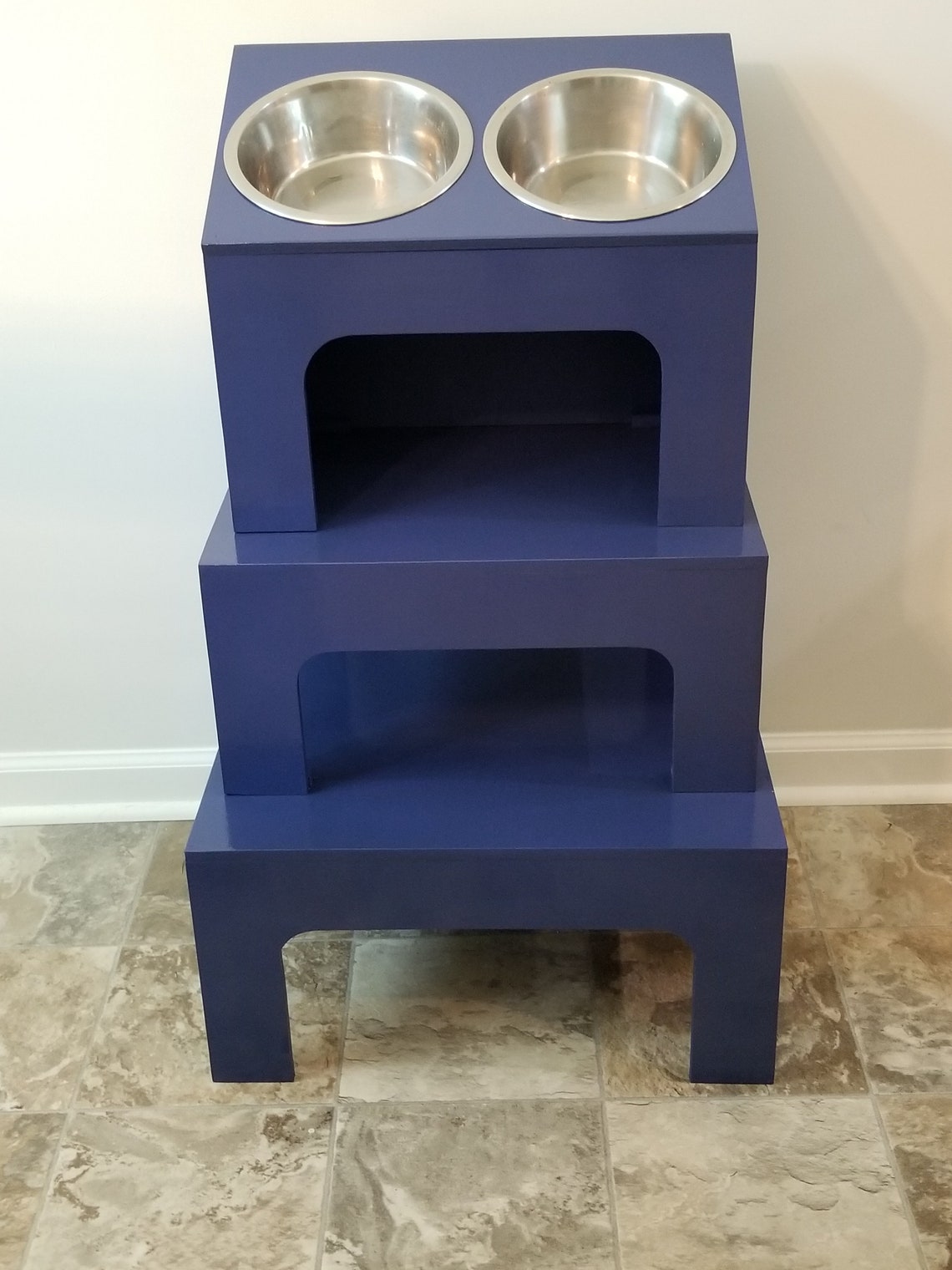 Elevated feeding table for Dogs Etsy