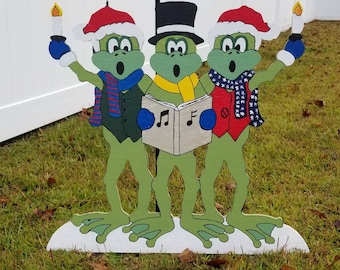 Singing Christmas Frogs