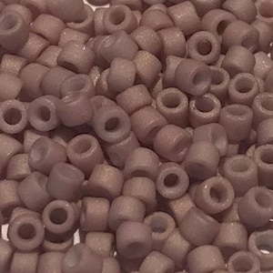 Size 11/0 Miyuki Delica, Opaque Matte Metalllic OLD ROSE(#DB0379), 7.5 gram Tube, 1.6mm Round Glass Seed Bead/Rocailles, Bead Weaving Supply