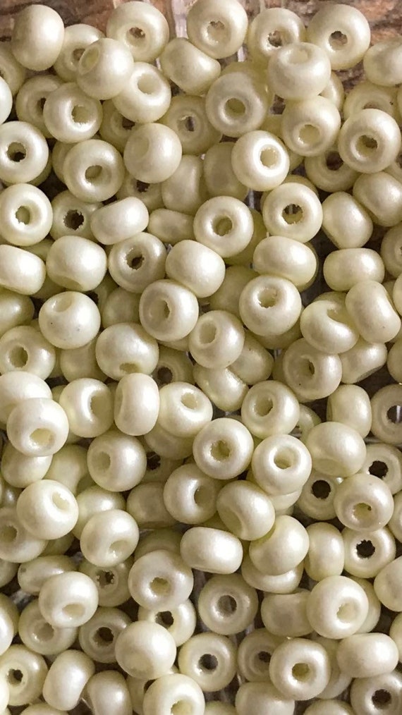 10 13mm Off White Beige Porcelain Rondelle Large Hole High Luster Bead –  Smileyboy Beads