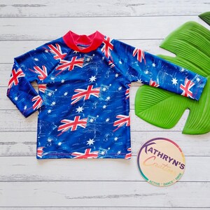 Girls/Boys/Unisex Swim Set Aussie Flag image 2