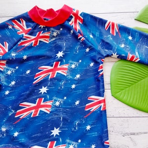 Girls/Boys/Unisex Swim Set Aussie Flag image 3