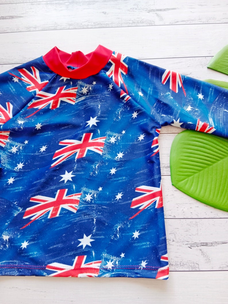 Girls/Boys/Unisex Swim Set Aussie Flag image 3