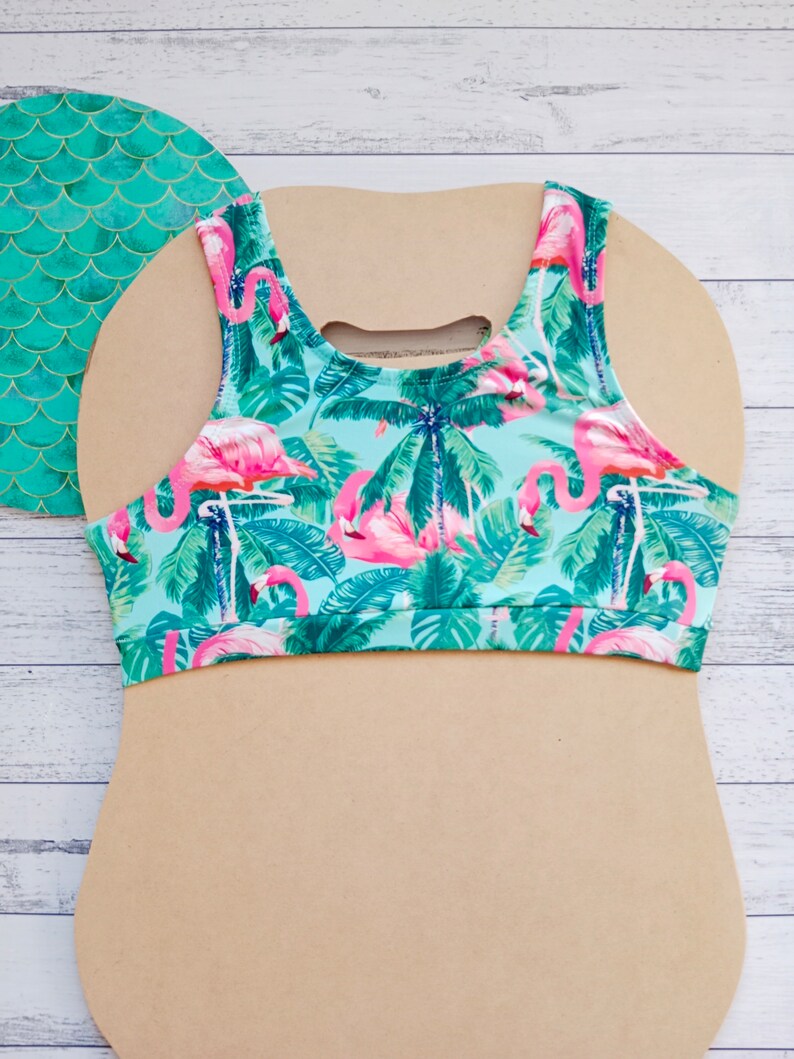 Girls' Two Piece Maui Bikini Swim Set Tropical Flamingoes Etsy