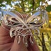 20% Discount! Gift for Her! Fashion BUTTERFLY large Silver tone openwork Brooch!! 