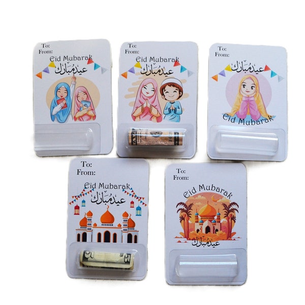 Eid cash holder, Eid envelope, Personalized Eid money envelope, Muslim kids Eid favors and treats, Eid gift, Islamic gifts, Eidee