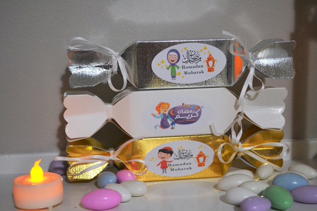 Ramadan Goodie Bags, Set of 6, Ramadan Candy Box, Eid Gift Bags, Eid