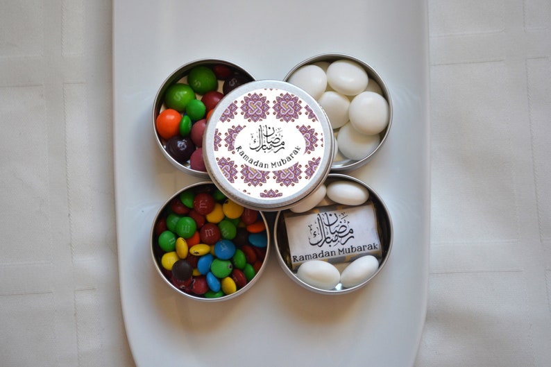 Ramadan Candy boxes Set of 10, Ramadan goodie bags, Ramadan kids favors, Ramadan treats gifts for kids, Ramadan party supply, Eid candy tins image 2