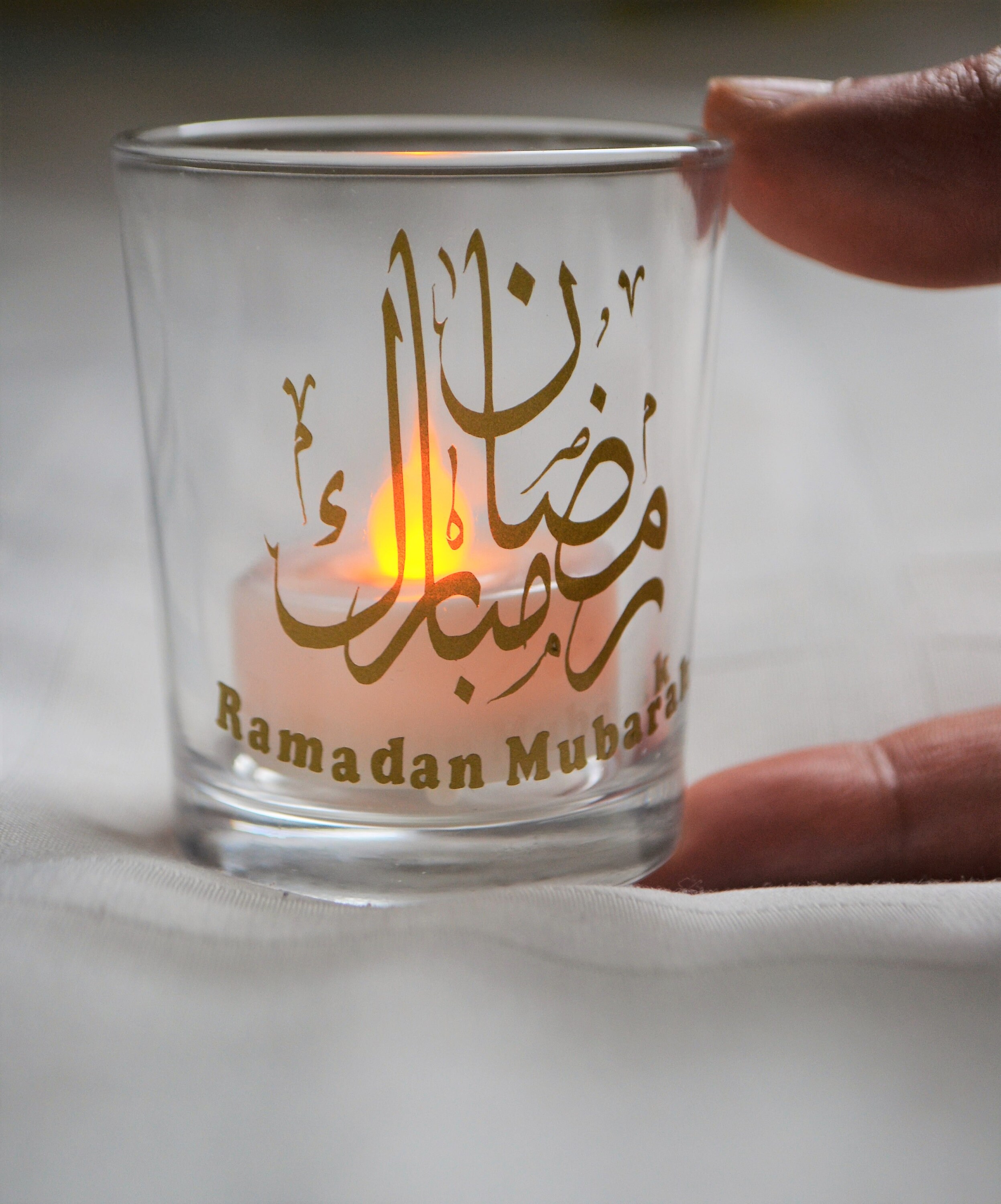 Eid Mubarak Candle Holder/eid Decoration/islamic Ramadan  Decoration/handmade Islamic Gift/islamic Glass Decals/ Ramadan Decoration/  Lantern 