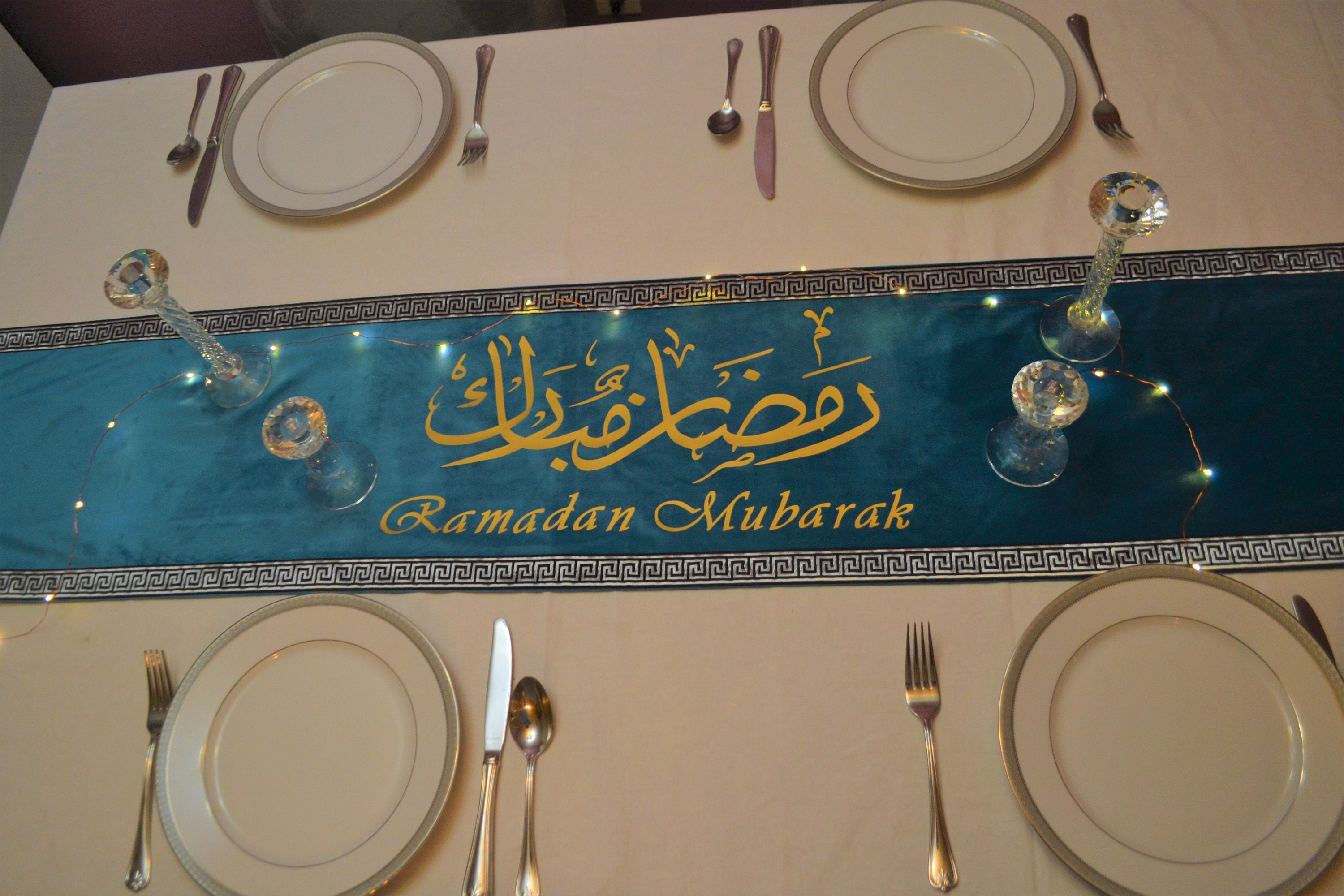AA100 Ramadan Decoration Egyptian Square Fabric Table LED Kids Fanous –  click2Egypt