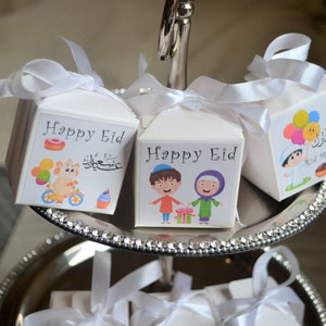 Eid Goodie bags, Ramadan candy box, Eid gift bags, Eid candy boxes, Eid kids favors and treats, Eid party supplies image 1