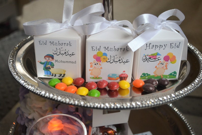 Eid Goodie bags, Ramadan candy box, Eid gift bags, Eid candy boxes, Eid kids favors and treats, Eid party supplies image 2
