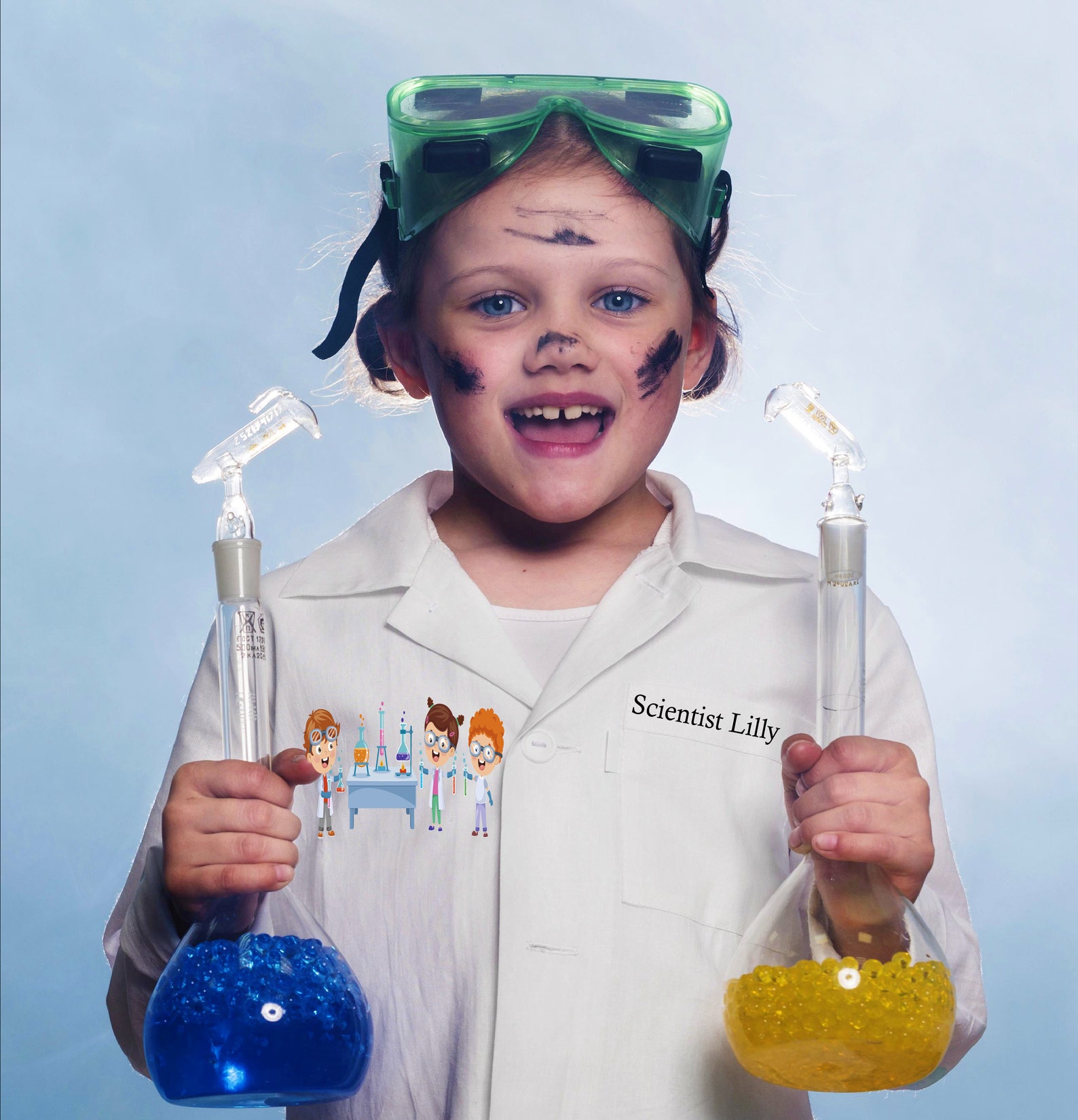 Personalized Kids Science Lab Coat Personalized Veterinarian Etsy