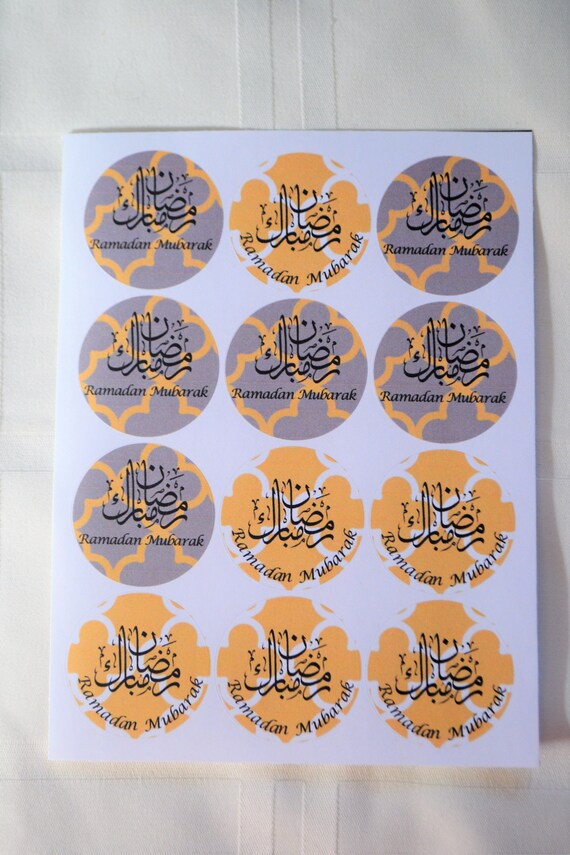 Muslim gifts Ramadan decor Ramadan stickers Islamic Handmade Ramadan 20 stickers for kids good deed charts