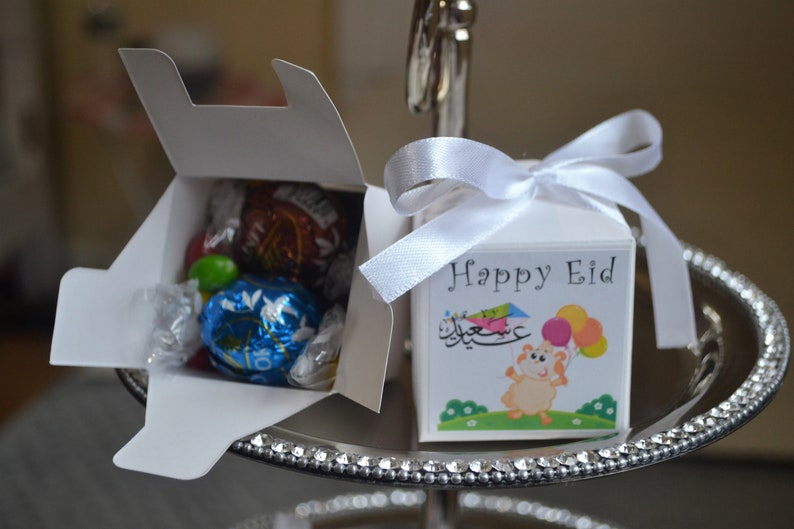 Eid Goodie bags, Ramadan candy box, Eid gift bags, Eid candy boxes, Eid kids favors and treats, Eid party supplies Design 3