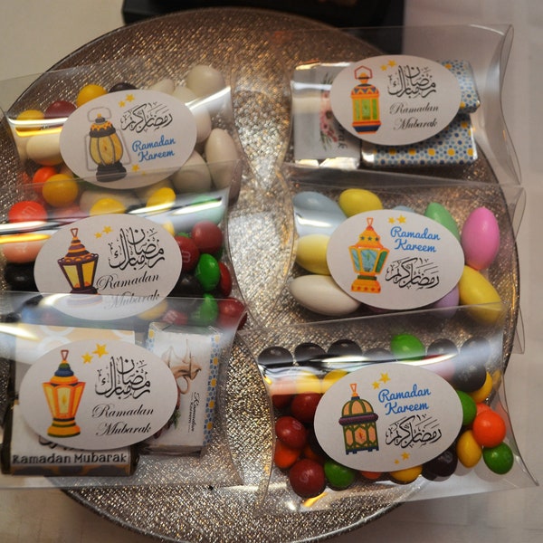 Set of 10 Ramadan Goodie bags, Eid candy box, Ramadan gift bags, Eid candy boxes, Ramadan kids favors and treats, Eid party supplies