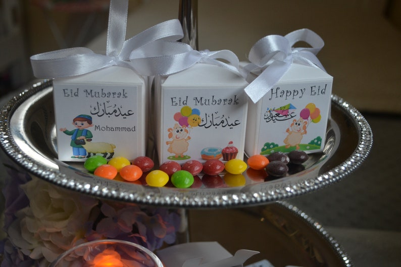 Eid Goodie bags, Ramadan candy box, Eid gift bags, Eid candy boxes, Eid kids favors and treats, Eid party supplies image 5