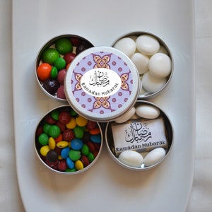 Ramadan Candy boxes Set of 10, Ramadan goodie bags, Ramadan kids favors, Ramadan treats gifts for kids, Ramadan party supply, Eid candy tins image 3